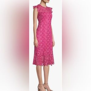 Ellie tahari pink lace dress